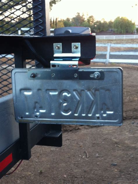 metal bracket atv license|trailer plate bracket replacement.